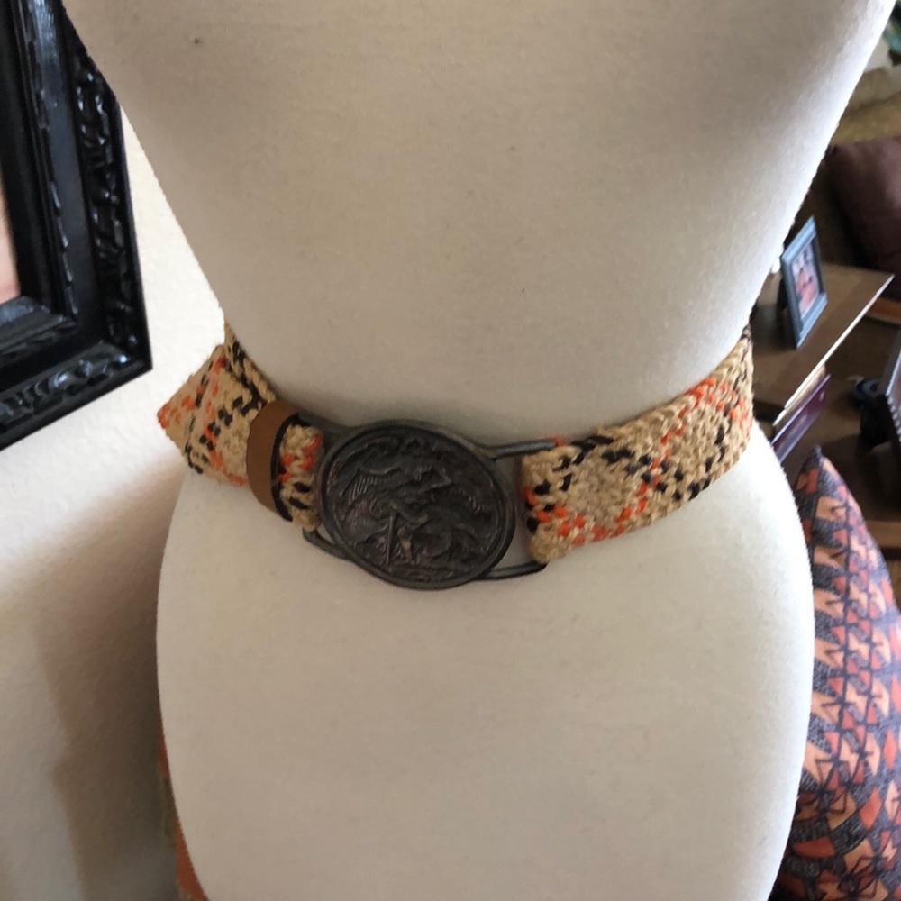 Vintage braided rope belt